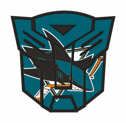 Autobots San Jose Sharks logo cricut iron on